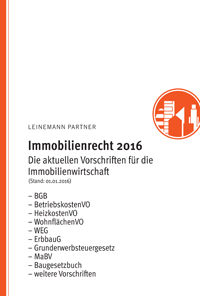 Immobilienrecht 2016 - Vorschriftensammlung