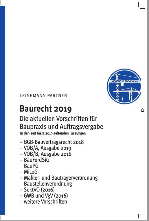 Baurecht 2019 - Vorschriftensammlung