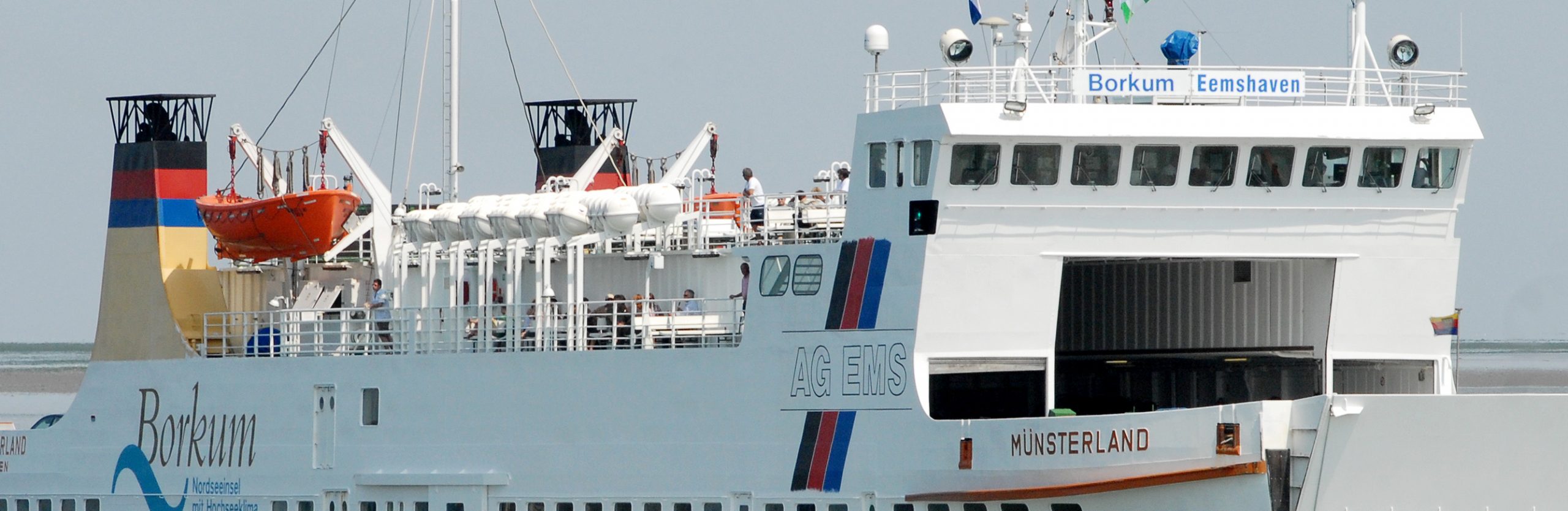 The MS Münsterland will resume its ferry services  in the spring of 2021. 