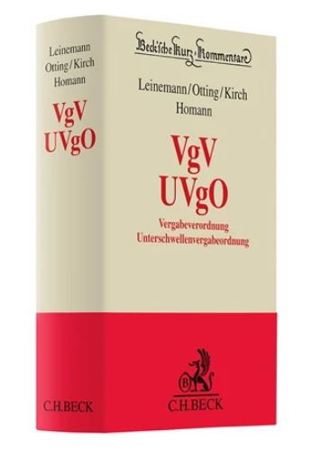 Beck´scher Kurzkommentar zur VgV und UVgO 