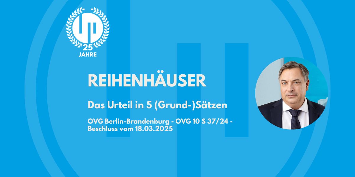 Reihenhäuser - Das Urteil in 5 (Grund-)Sätzen 