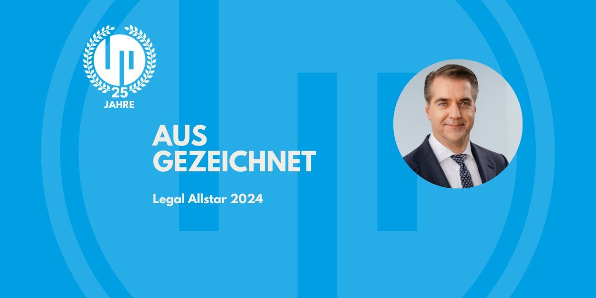 Ralf Leinemann erneut als Legal Allstar 2024 im Privaten Baurecht ausgezeichnet