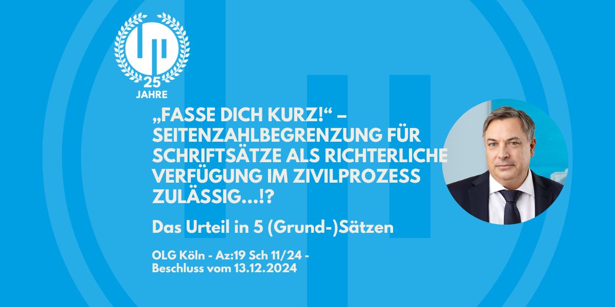 "Fasse dich kurz!"  - Das Urteil in 5 (Grund-)Sätzen