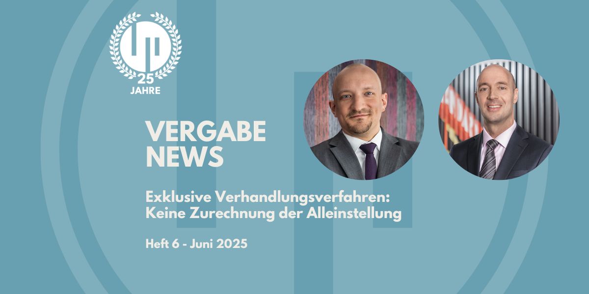 Neue Ausgabe der VergabeNews erschienen - Schwerpunkt zu Rahmenverträgen 