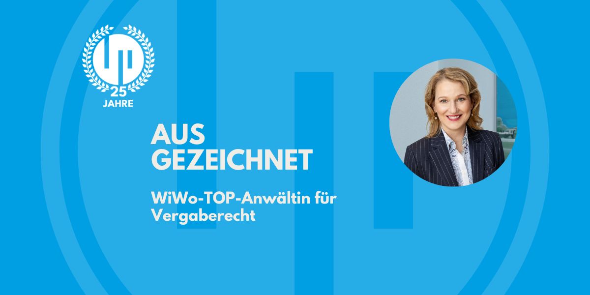  Dr. Eva-D. Leinemann als eine der Top-AnwältInnen für Vergaberecht ausgezeichnet