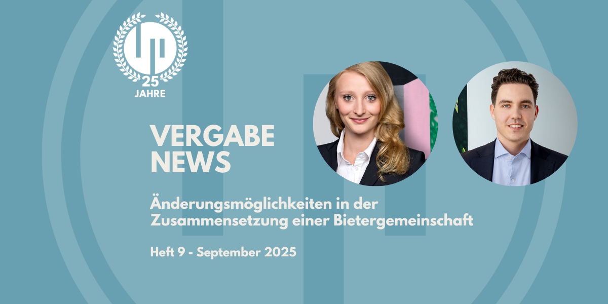Änderungsmöglichkeiten in der Zusammensetzung einer Bietergemeinschaft 