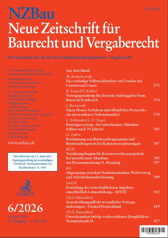 Vertragsgestaltung für deutsche Auftraggeber beim Bauen in Frankreich