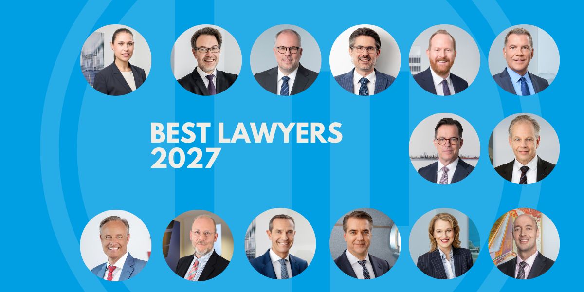 Best Lawyers Ranking 2027: Auszeichnung als „Lawyer of the Year“ und zahlreiche Empfehlungen für unser Team