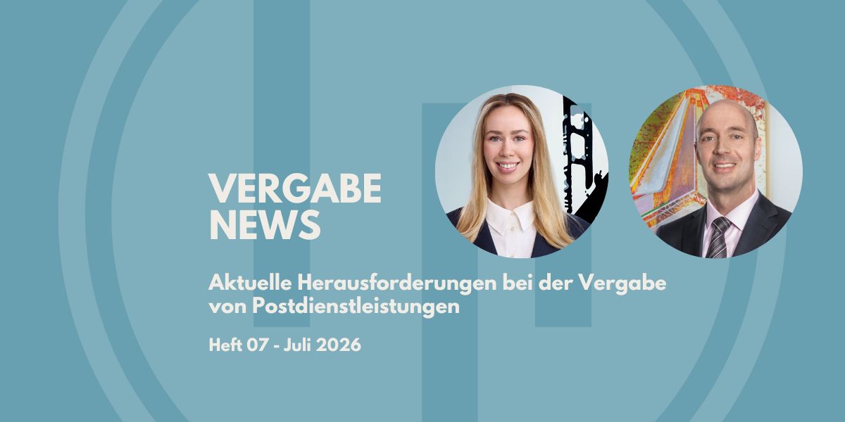 Aktuelle Herausforderungen bei der Vergabe von Postdienstleistungen