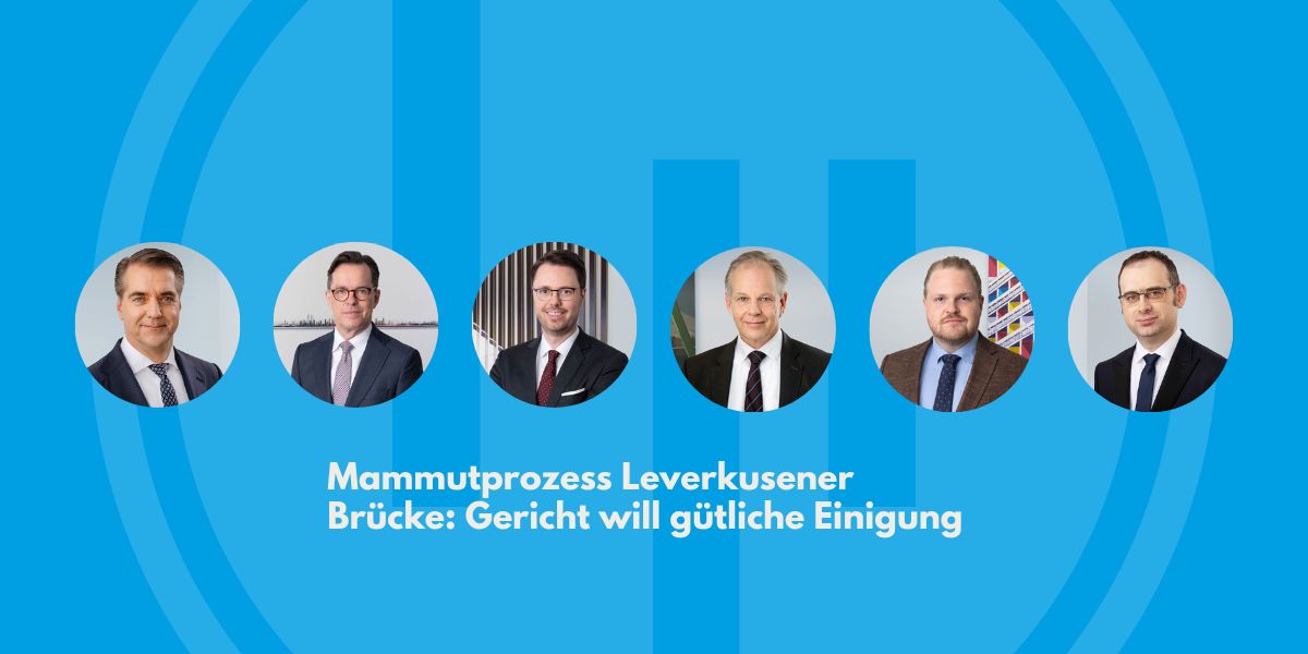 Mammutprozess Leverkusener Brücke: Gericht will gütliche Einigung